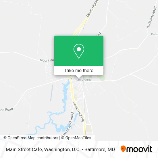 Main Street Cafe map
