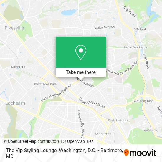 The Vip Styling Lounge map