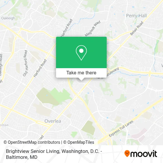 Brightview Senior Living map