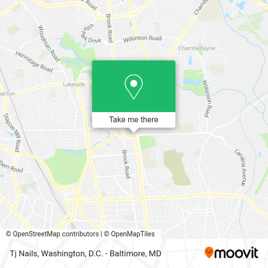 Tj Nails map