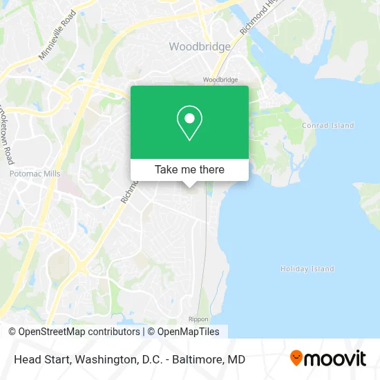 Head Start map