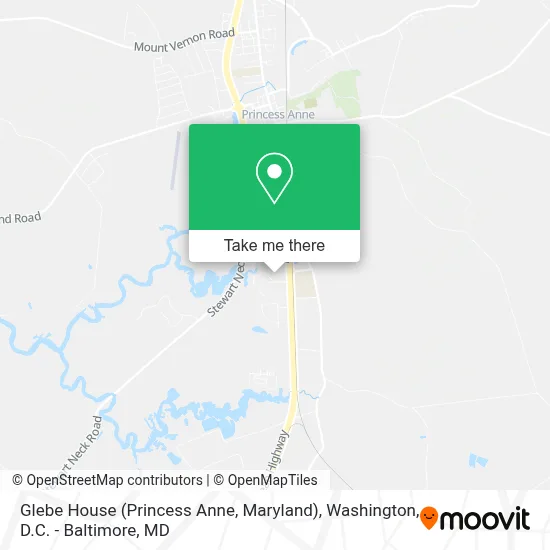 Glebe House (Princess Anne, Maryland) map