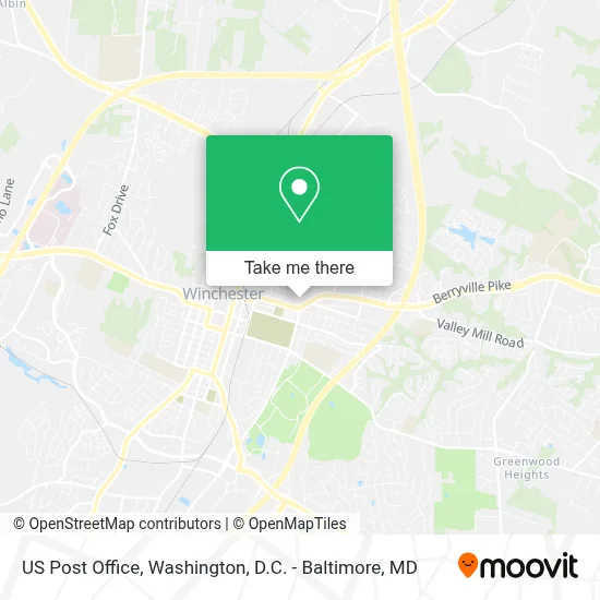 Us Post Office map