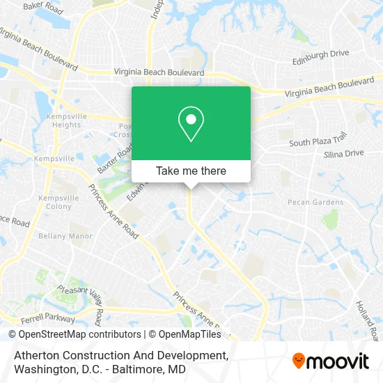 Atherton Construction And Development map