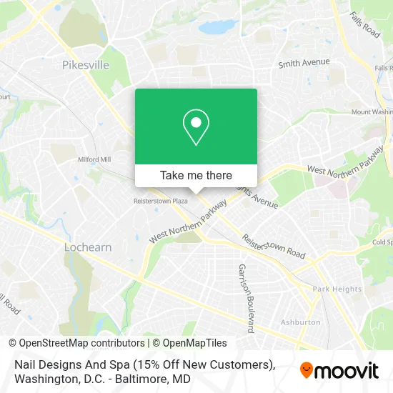 Nail Designs And Spa (15% Off New Customers) map