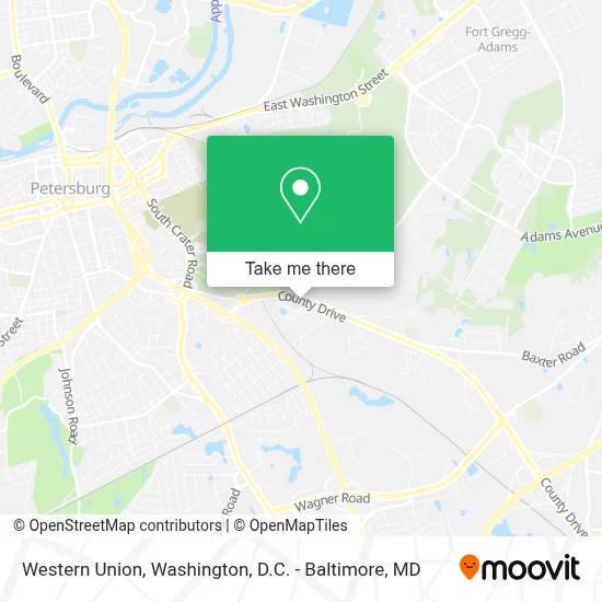 Western Union map