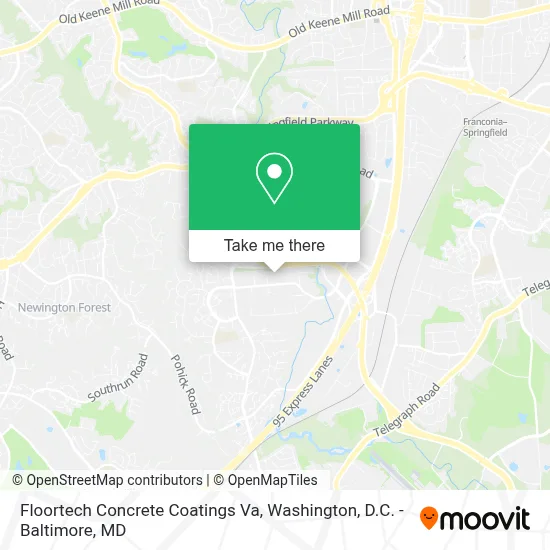 Floortech Concrete Coatings Va map