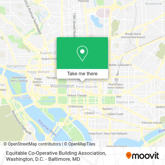 Equitable Co-Operative Building Association map