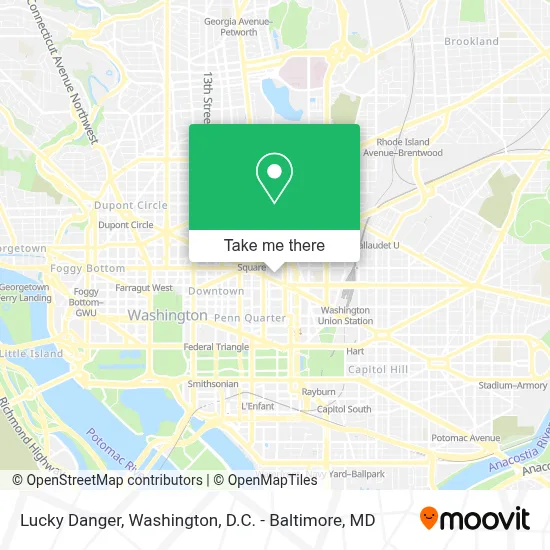 Lucky Danger map