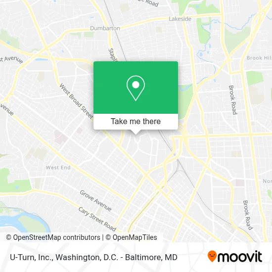 U-Turn, Inc. map