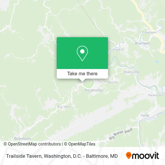 Trailside Tavern map