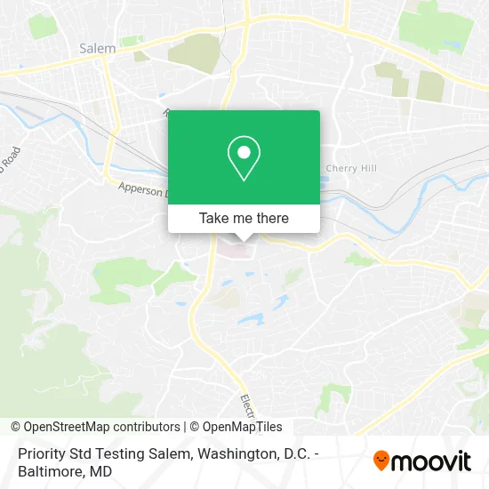 Priority Std Testing Salem map