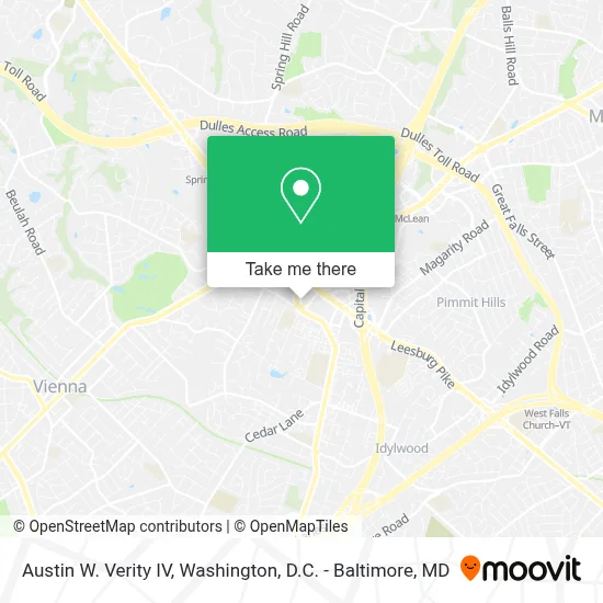 Austin W. Verity IV map