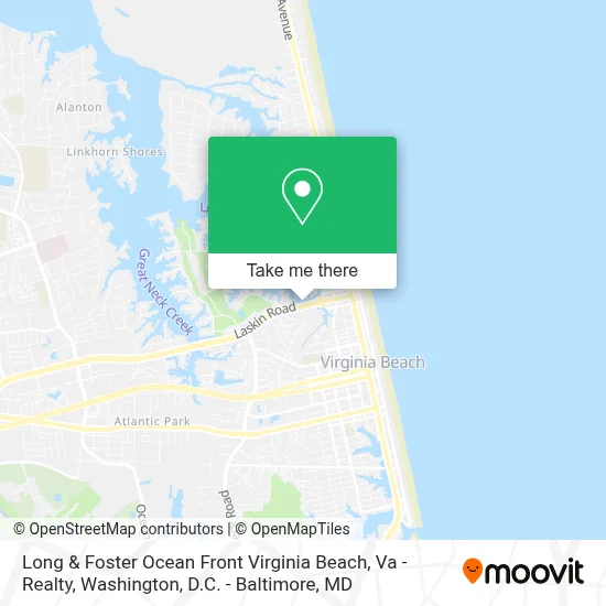 Long & Foster Ocean Front Virginia Beach, Va - Realty map