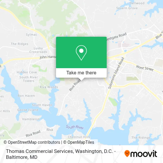 Thomas Commercial Services map