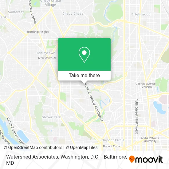 Watershed Associates map