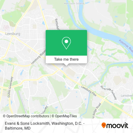 Evans & Sons Locksmith map