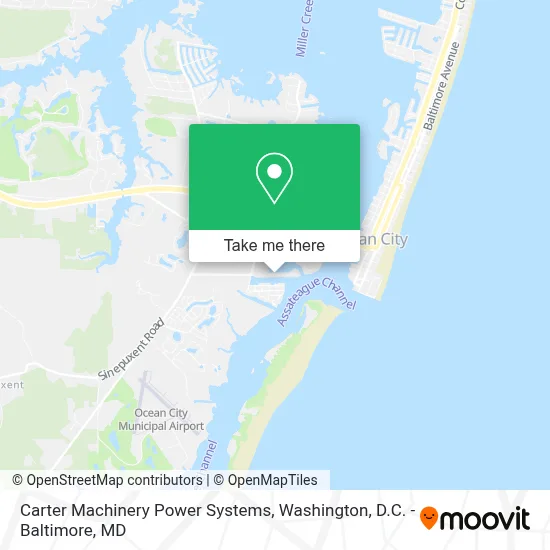 Carter Machinery Power Systems map