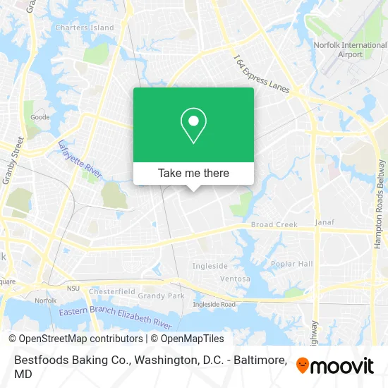 Bestfoods Baking Co. map