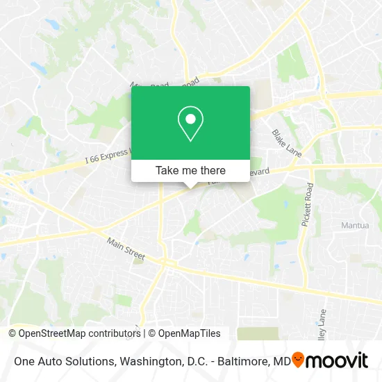 One Auto Solutions map