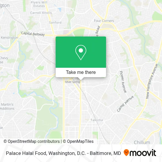 Palace Halal Food map