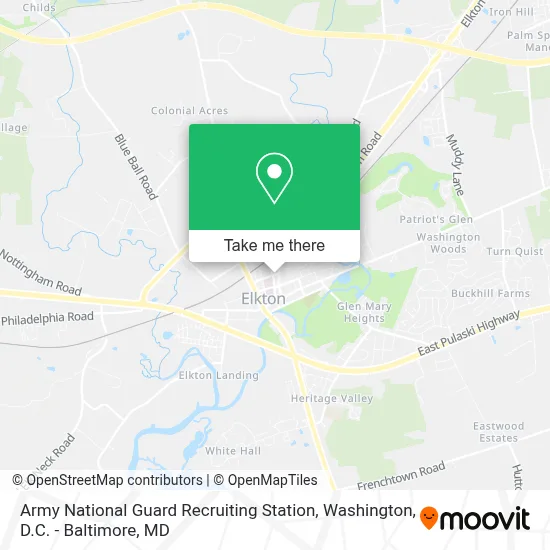 Army National Guard Recruiting Station map