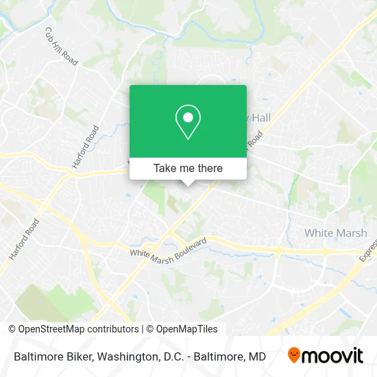 Baltimore Biker map