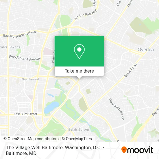 The Village Well Baltimore map