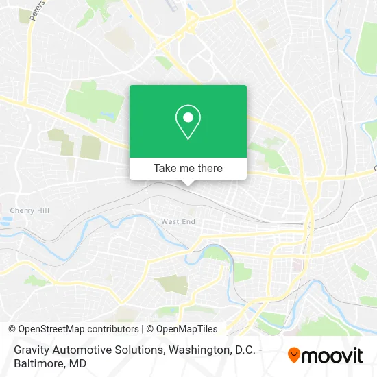 Gravity Automotive Solutions map