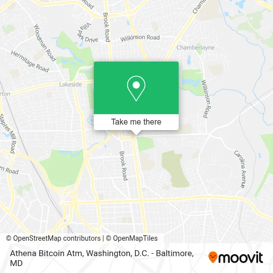 Athena Bitcoin Atm map