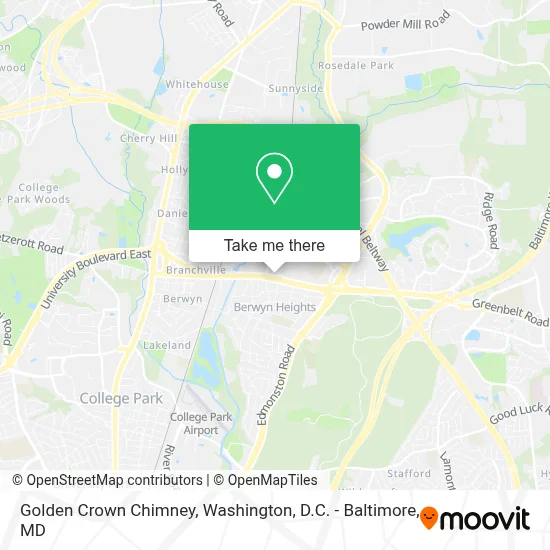 Golden Crown Chimney map