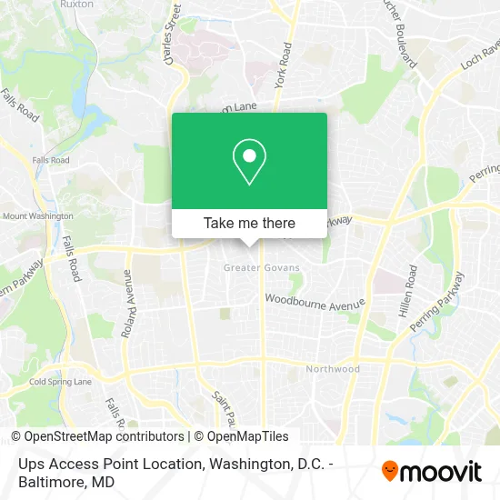 Ups Access Point Location map