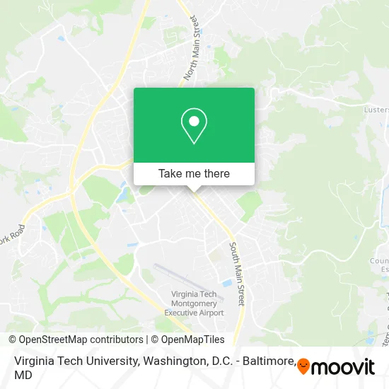 Virginia Tech University map