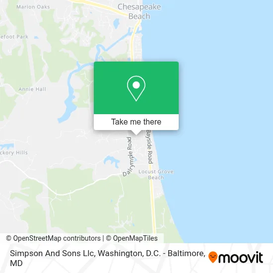 Simpson And Sons Llc map