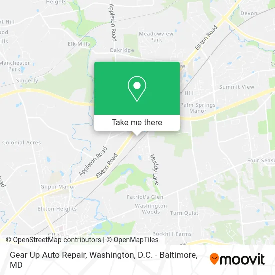 Gear Up Auto Repair map