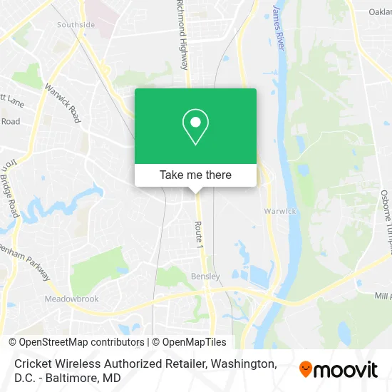 Cricket Wireless Authorized Retailer map