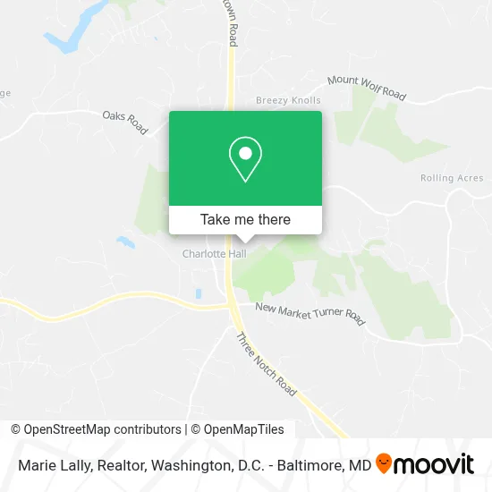 Marie Lally, Realtor map