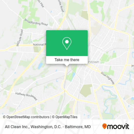 All Clean Inc. map