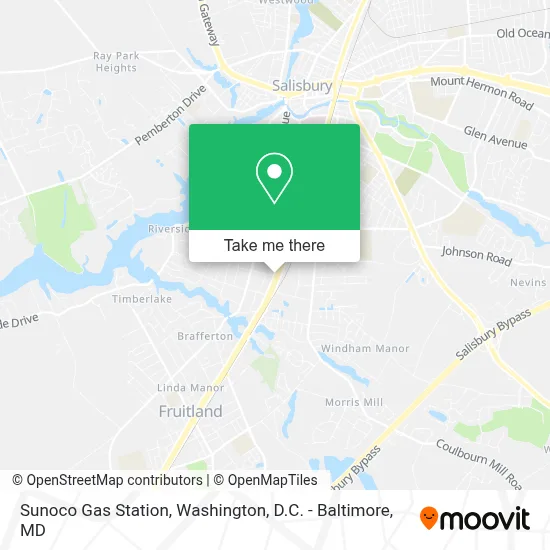 Sunoco Gas Station map