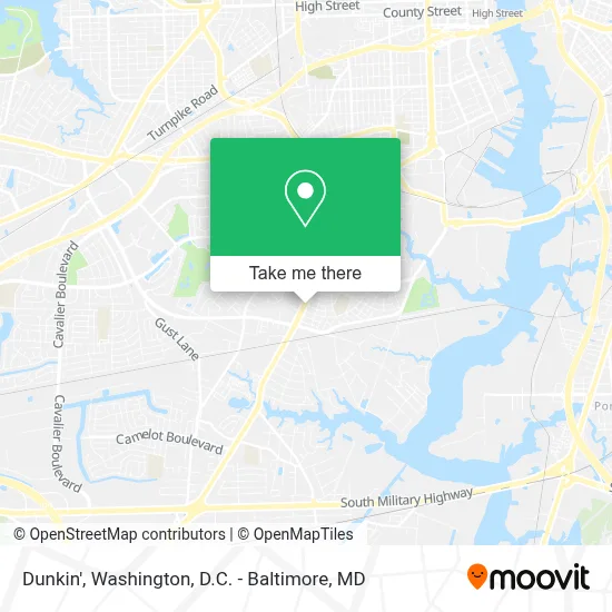 Dunkin' map