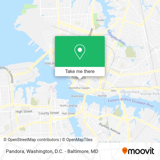 Pandora map