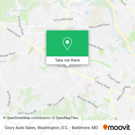 Glory Auto Sales map