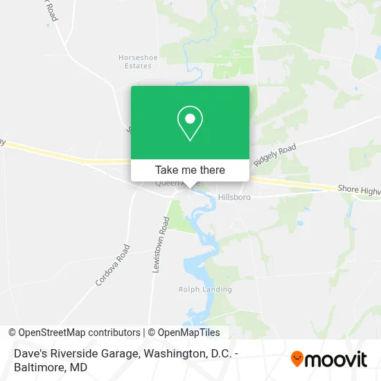Dave's Riverside Garage map