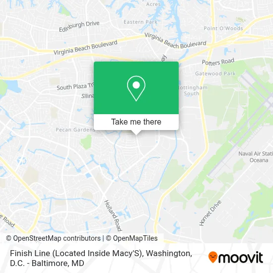Finish Line (Located Inside Macy'S) map