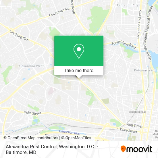 Alexandria Pest Control map