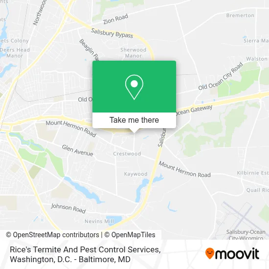 Rice's Termite And Pest Control Services map