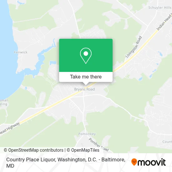 Country Place Liquor map