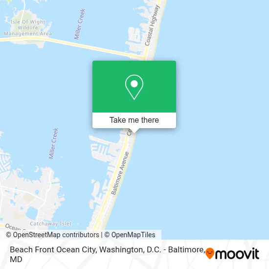 Beach Front Ocean City map