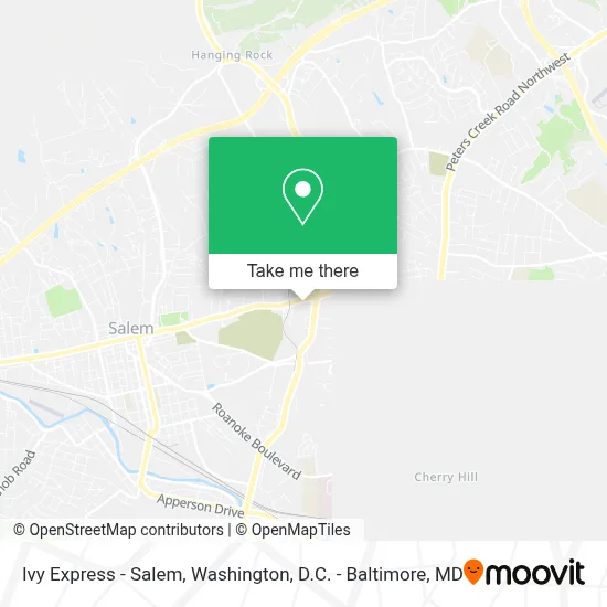 Ivy Express - Salem map