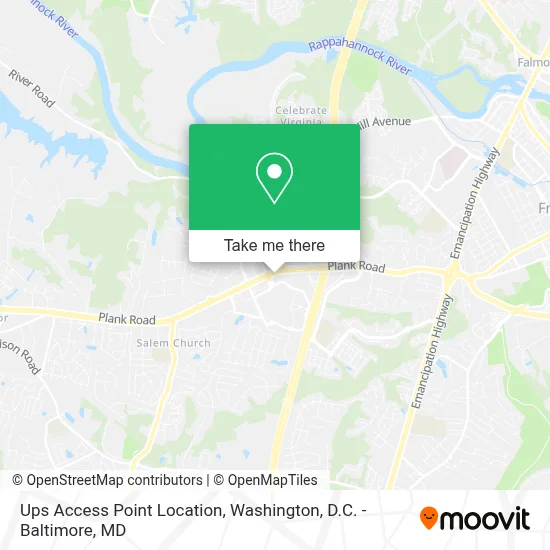 Ups Access Point Location map